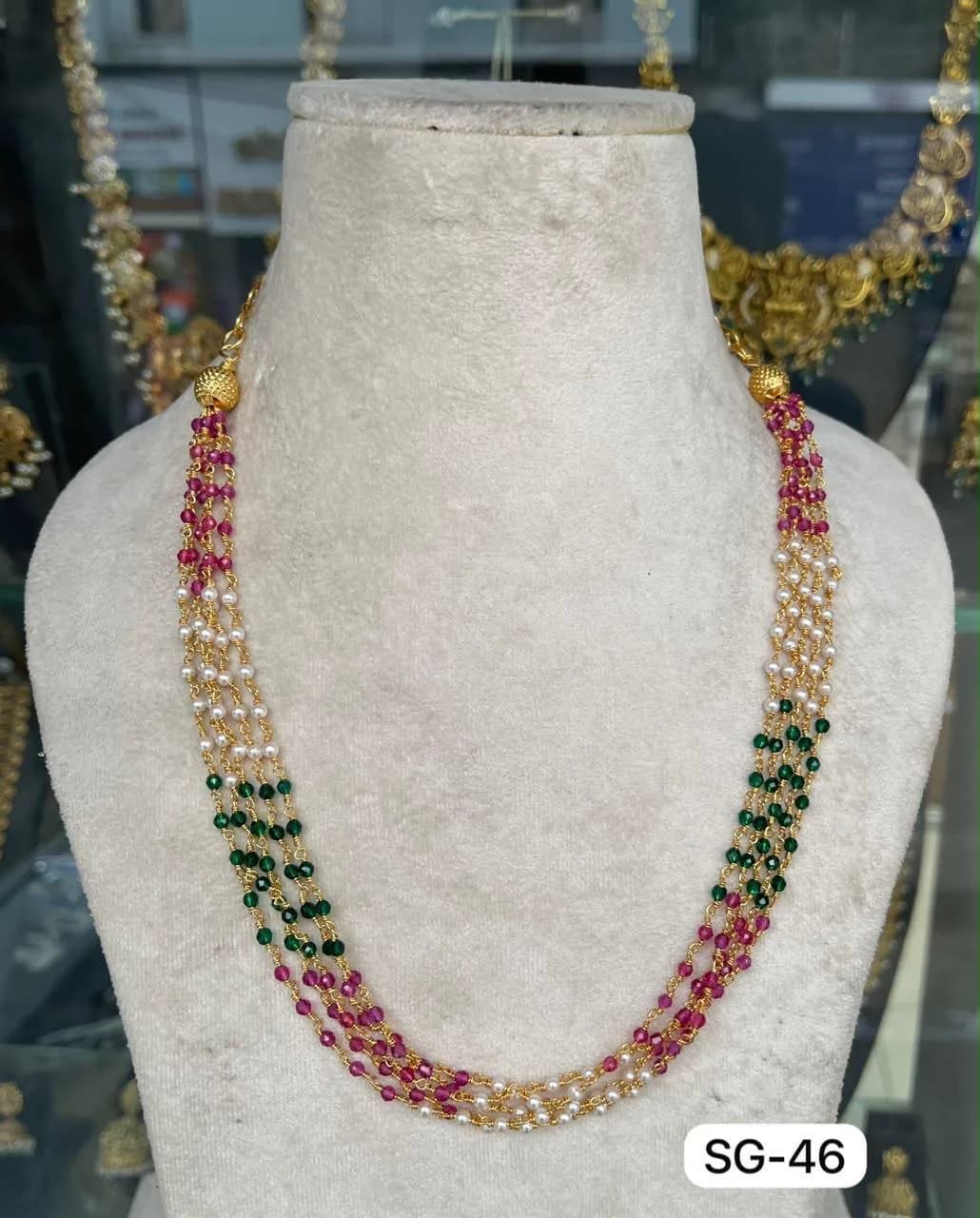 Multi colour beads mala